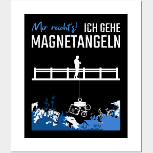 Magnet Angeln Magnetfischen Posters and Art